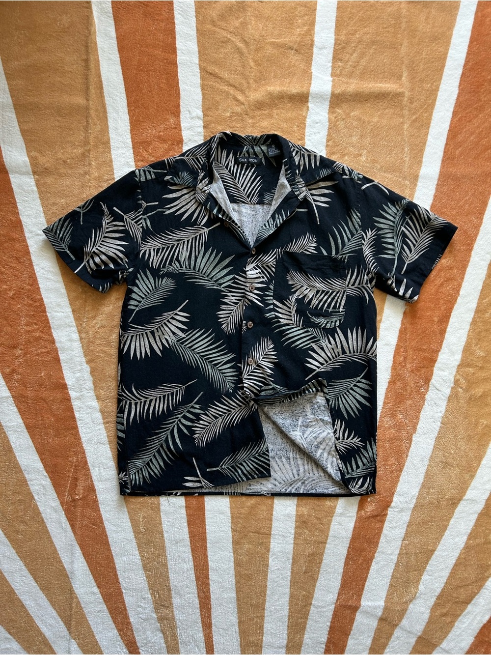 Vintage 90s silk button-up shirt